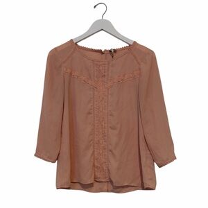 Lauren Conrad Pink Lace Blouse, Medium